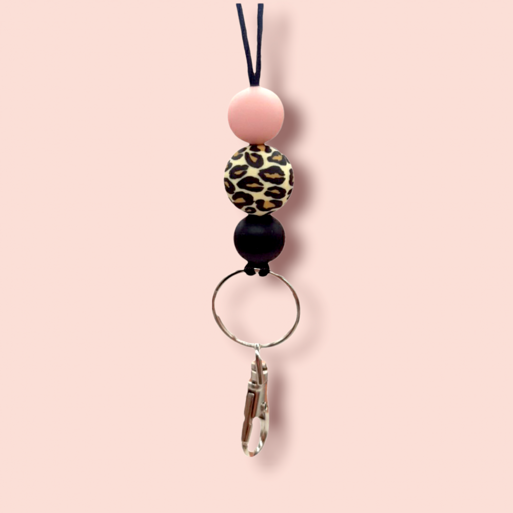 Avainnauha - Leopard drop | Pink