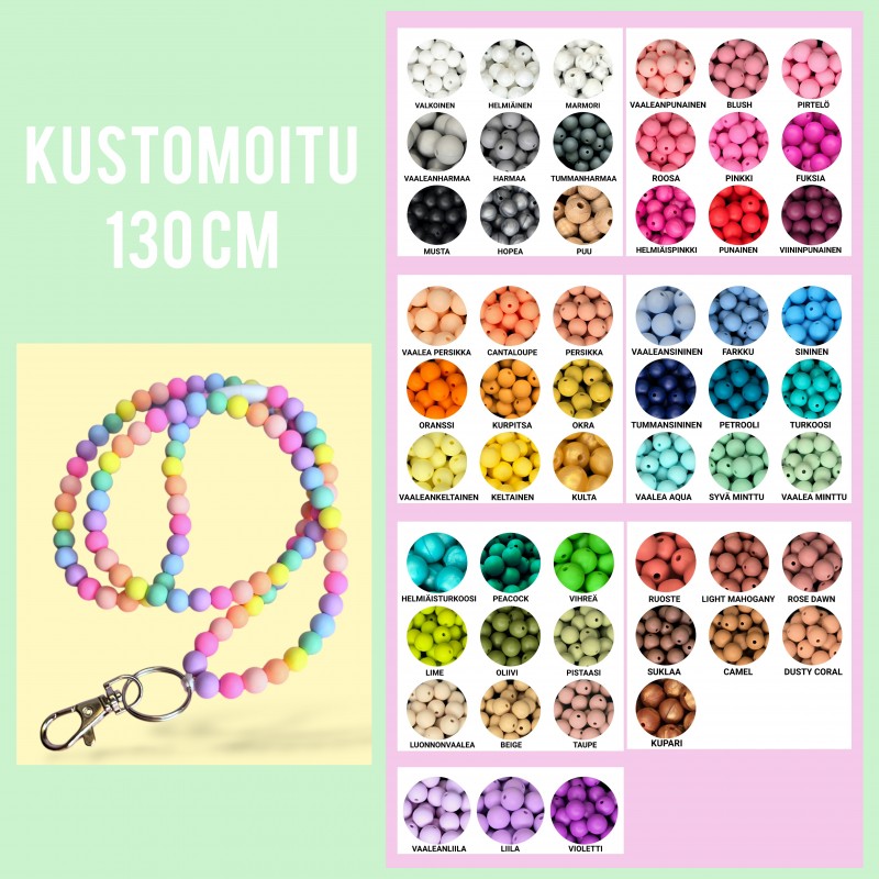 Avainkaulanauha omilla toiveilla | 130 cm (off shoulder)