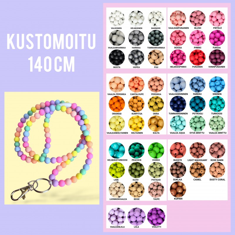 Avainkaulanauha omilla toiveilla | 140 cm (off shoulder) Avainkaulanauha omilla toiveilla | 140 cm (off shoulder)