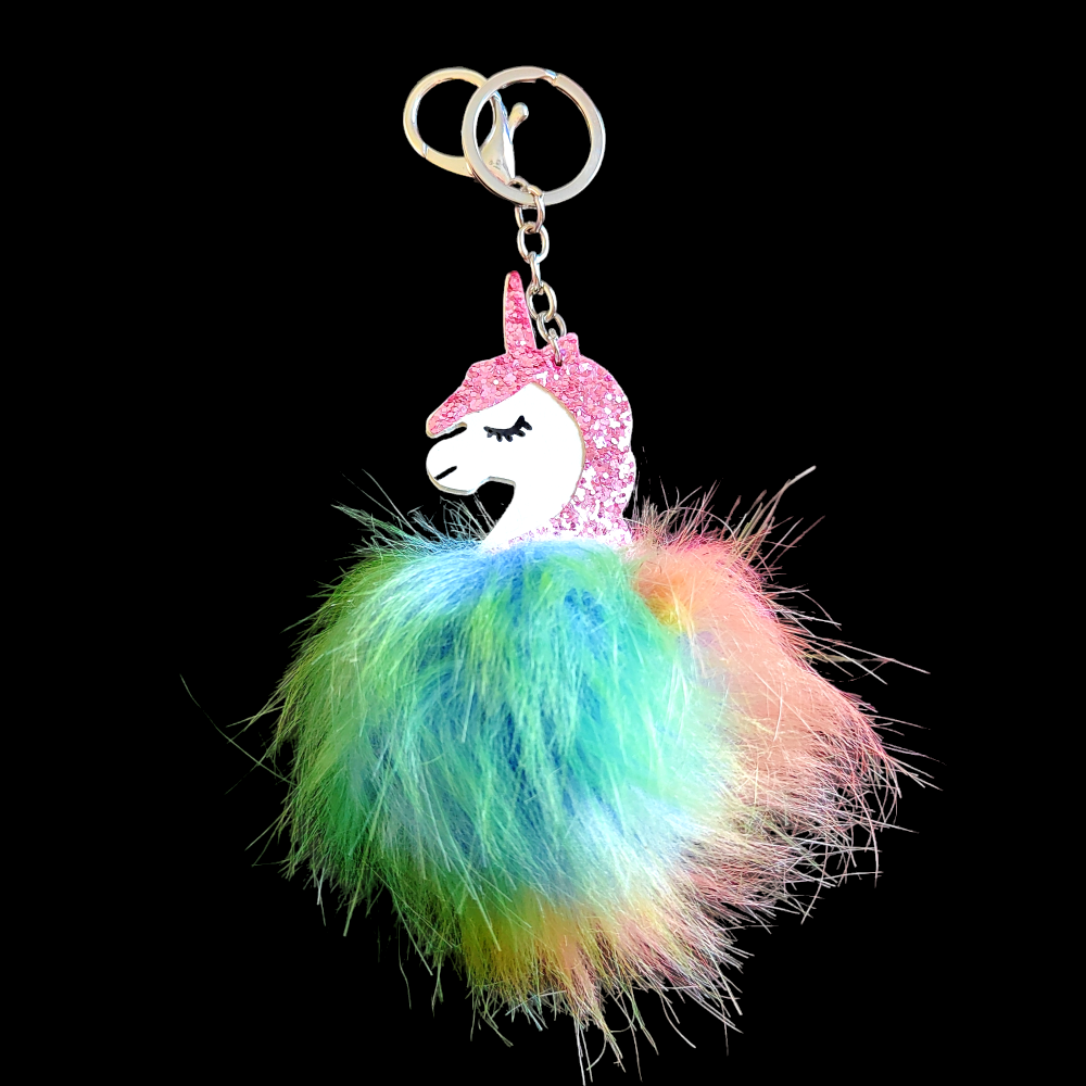 Avaimenperä/ laukkukoriste - Unicorn Light