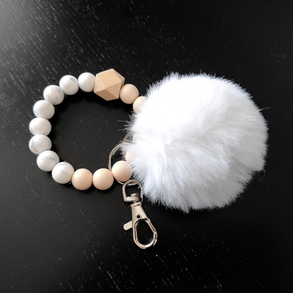 AVAINRENGAS POMPOM - Ivory Marble