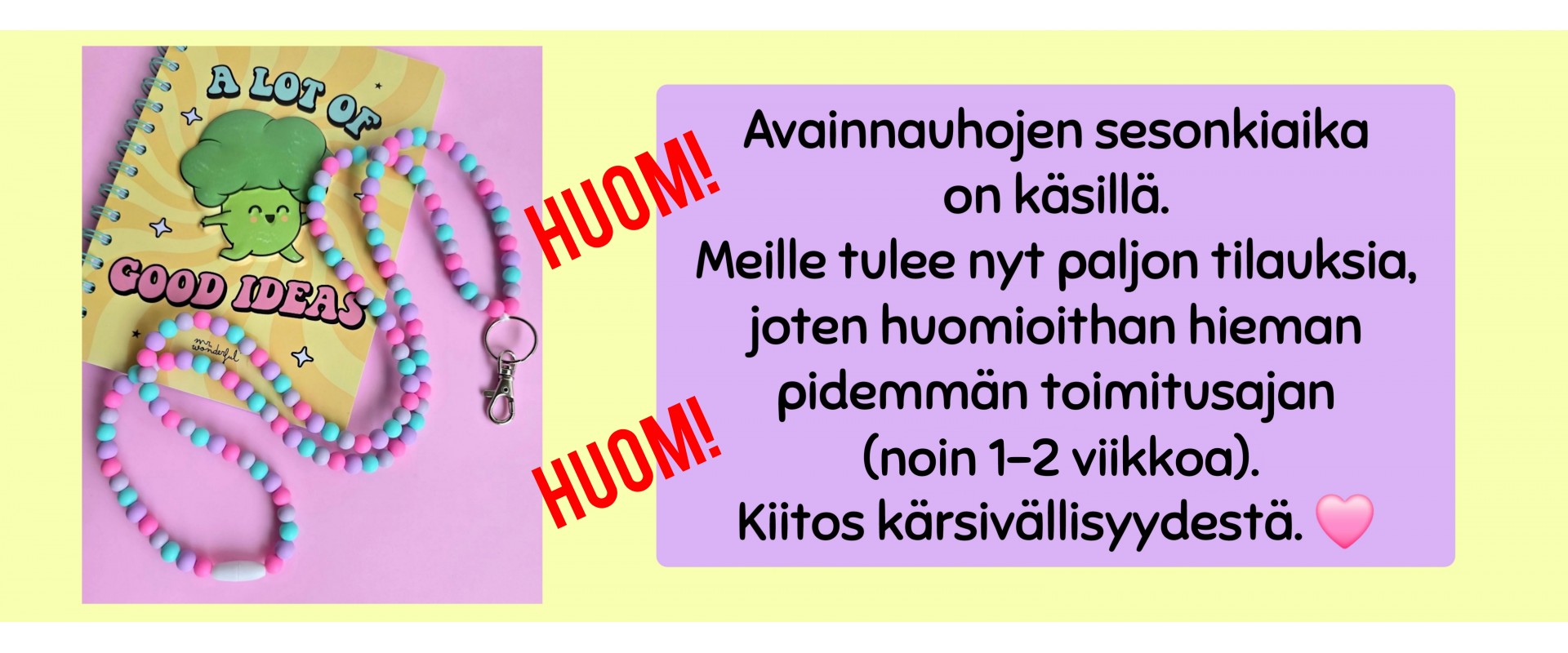 Sesonkiaika on päällä