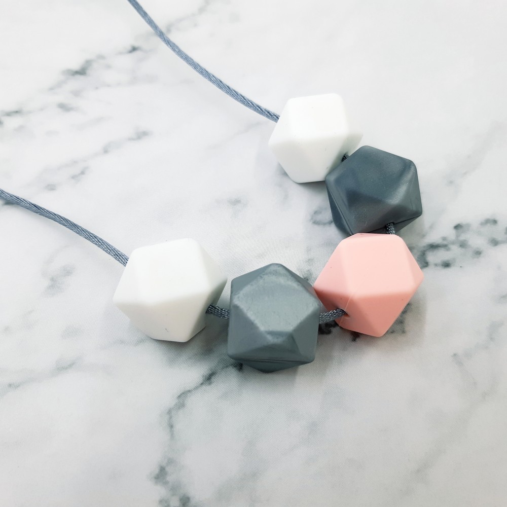 Imetyskoru - Baby pink silver