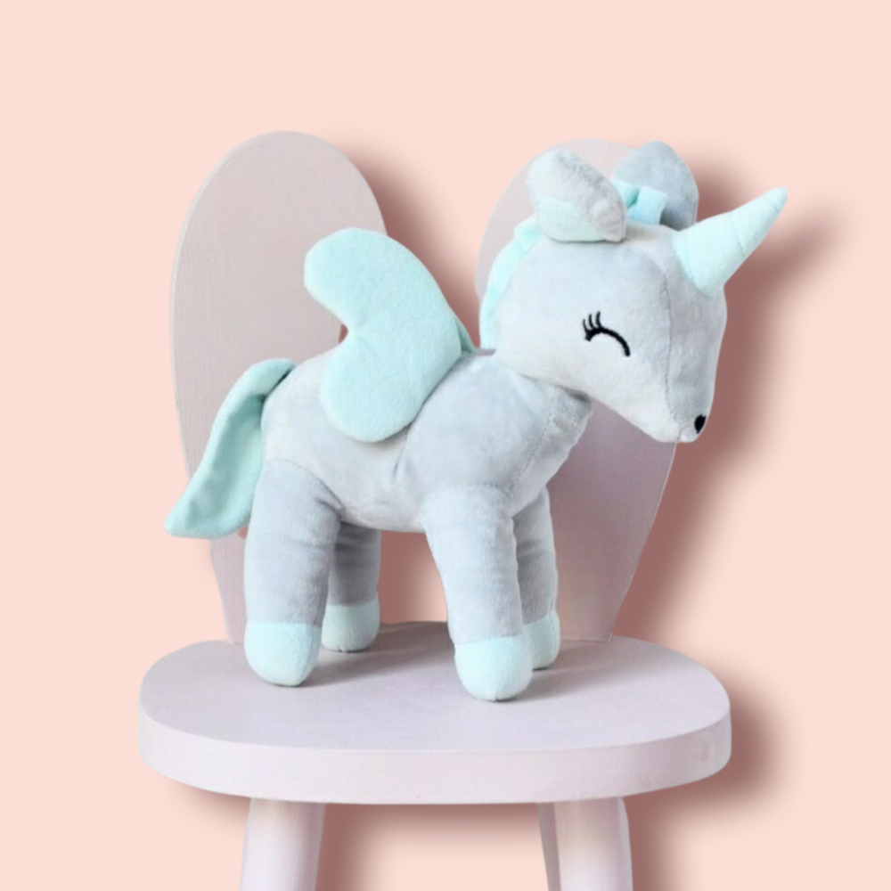 Yksisarvinen - Harmaa/minttu L-koko