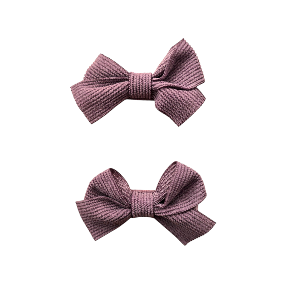 Samettiset rusettipinnit 2 kpl | Mauve