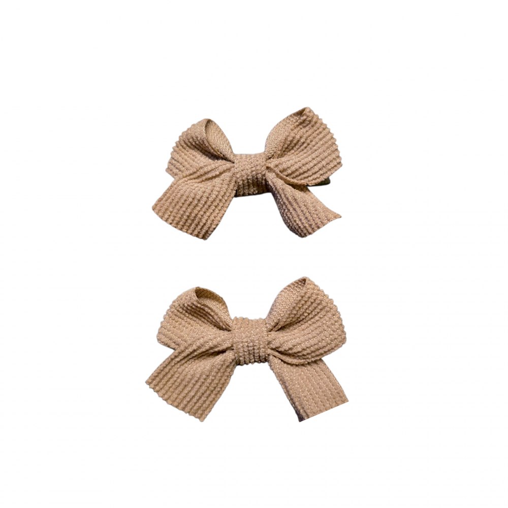 Samettiset rusettipinnit 2 kpl | Sand