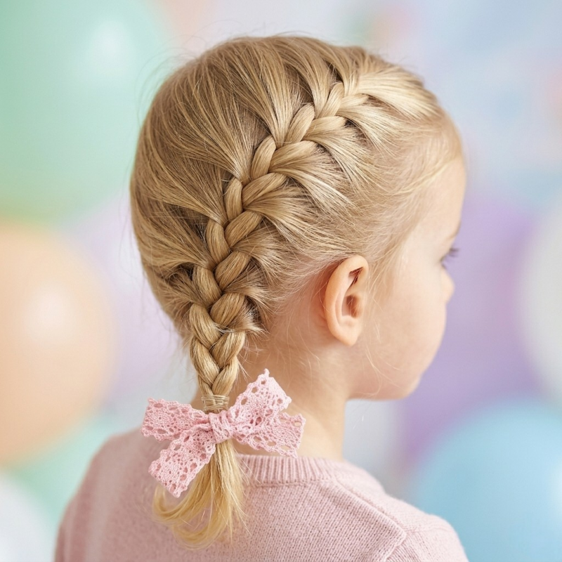 Pitsinen rusettipinni - Pink