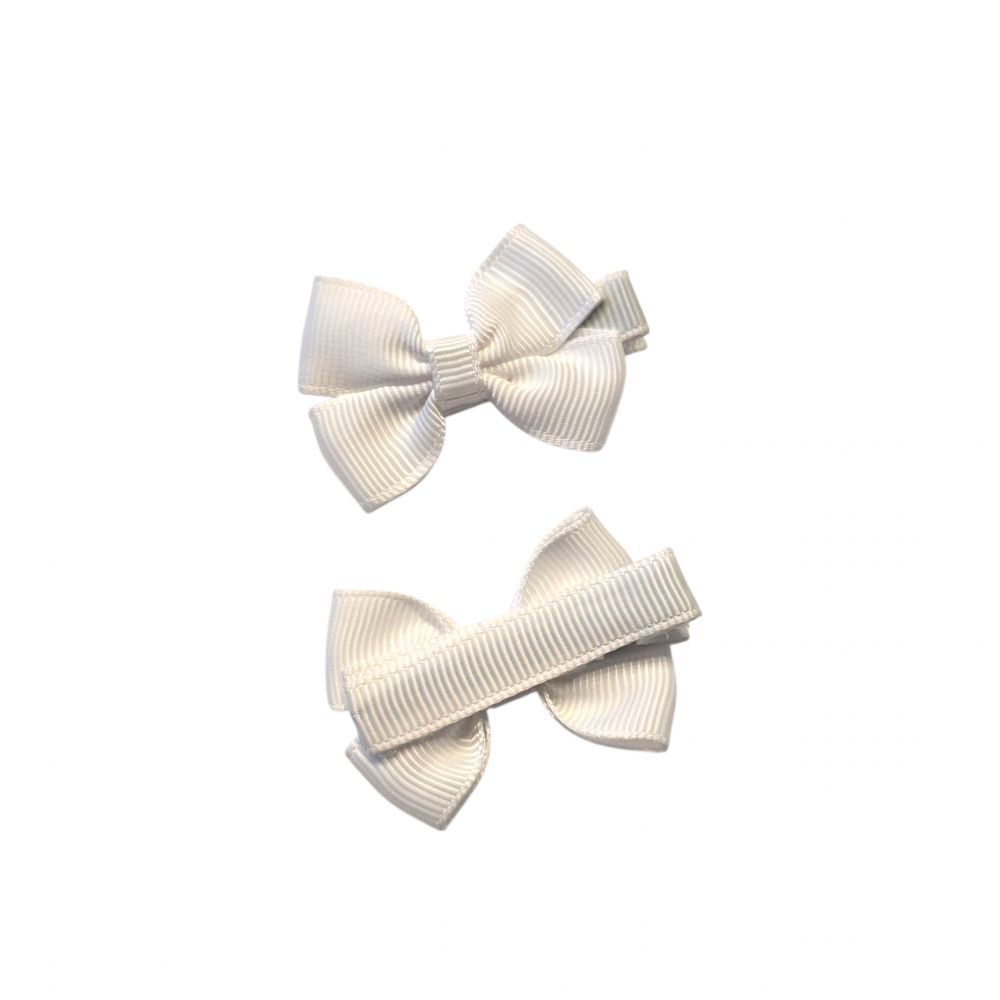 Luna rusettipinnit 2 kpl | White